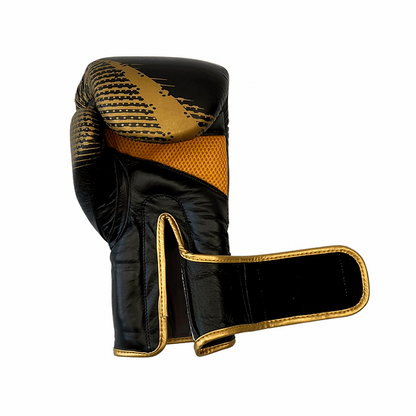Black & Gold Pro Sparring Boxing Gloves
