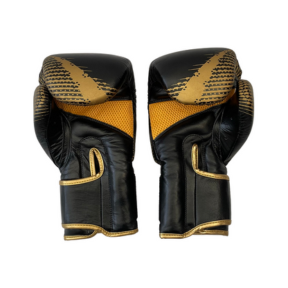 Black & Gold Pro Sparring Boxing Gloves